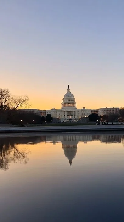 U.S. Capitol at sunset
